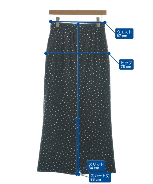 RIVE DROITE（リヴドロワ）ロング・マキシ丈スカート 黒 サイズ:38(M位) レディース/2200656135035