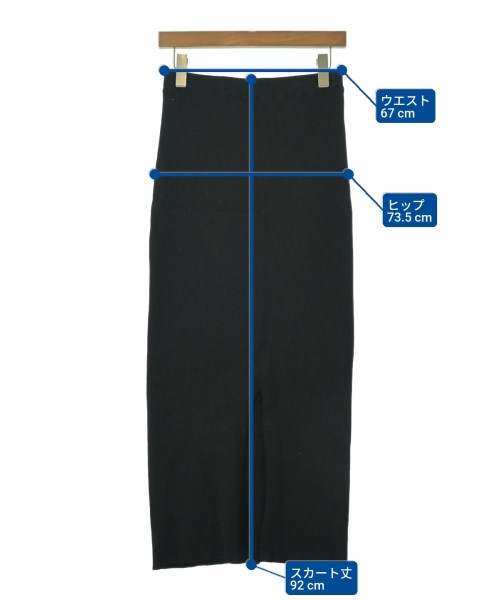 RIVE DROITE（リヴドロワ）ロング・マキシ丈スカート 黒 サイズ:38(M位) レディース/2200662131113