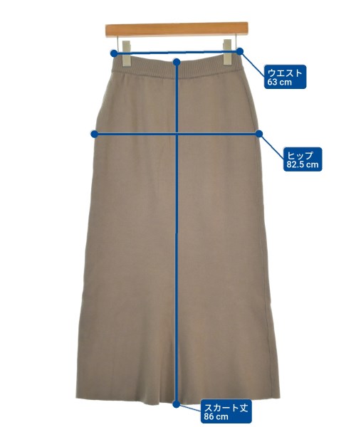 RIVE DROITE（リヴドロワ）ロング・マキシ丈スカート 茶 サイズ:36(S位) レディース/2200669445145