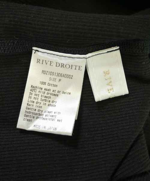 RIVE DROITE（リヴドロワ）Tシャツ・カットソー 黒 サイズ:F レディース/2200720469127