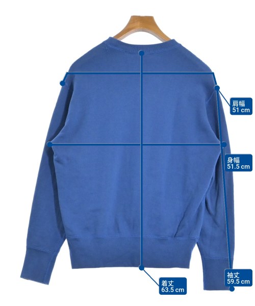 LOOPWHEELER（ループウィラー）スウェット 青 サイズ:S メンズ/2200633965013