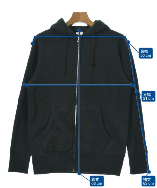 LOOPWHEELER（ループウィラー）パーカー 黒 サイズ:L メンズ/2200677395050