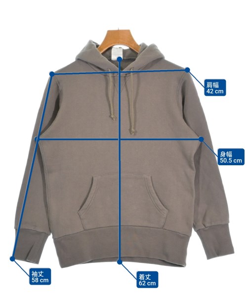 LOOPWHEELER（ループウィラー）パーカー 茶 サイズ:S メンズ/2200655347088