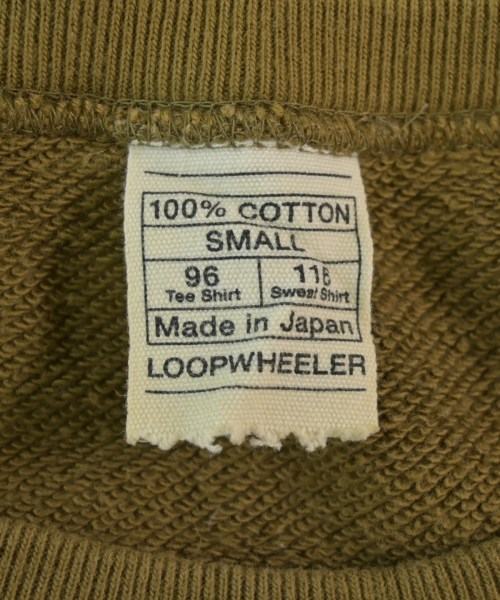 LOOPWHEELER（ループウィラー）スウェット カーキ サイズ:S メンズ/2200656136049