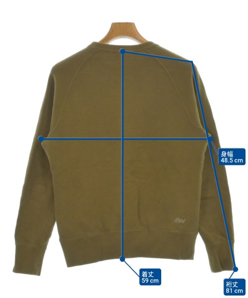 LOOPWHEELER（ループウィラー）スウェット カーキ サイズ:S メンズ/2200656136049