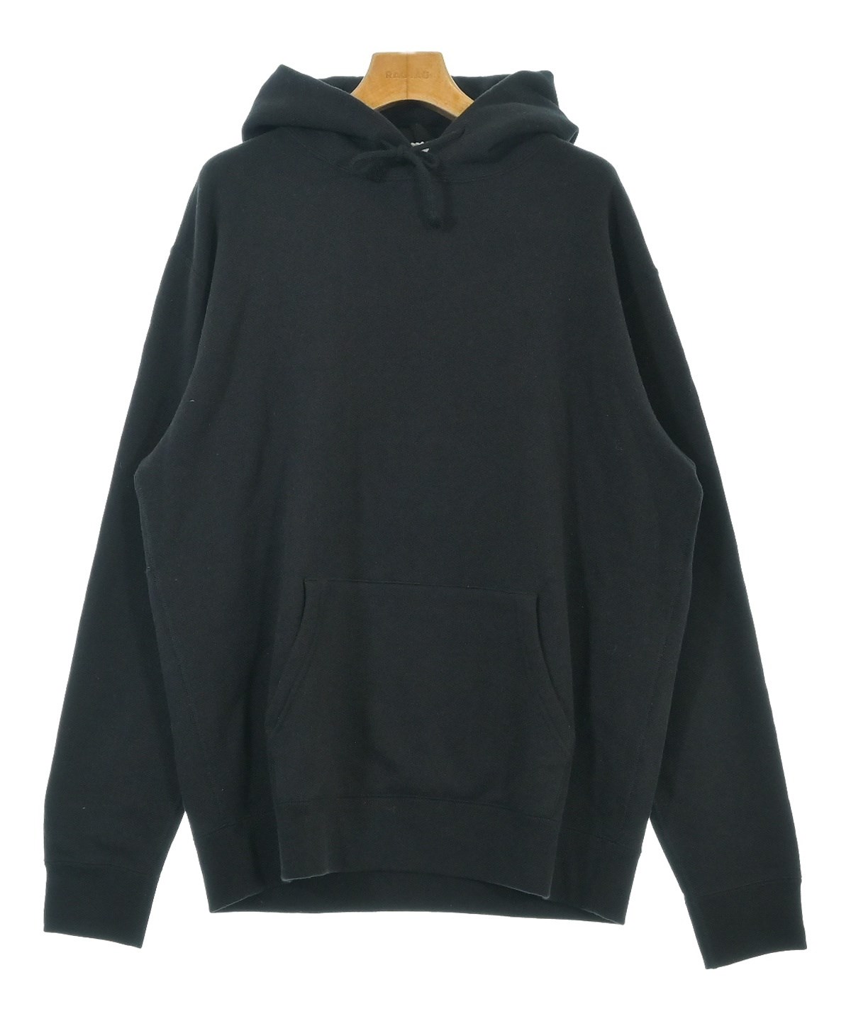 レアサイズ | MHL.× LOOPWHEELER フード付きパーカー墨黒　XL MHL.（エムエイチエル） パーカー LIGHT LOOPBACK COTTON メンズ