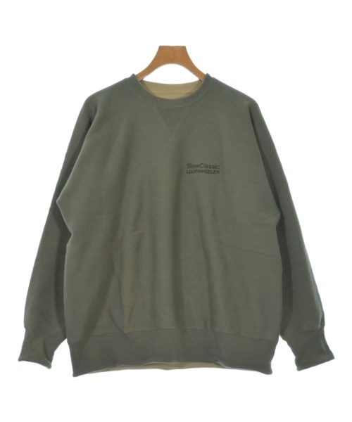 LOOPWHEELER(ループウィラー)スウェット カーキ サイズ:-(XL位)/2200651171052