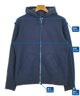 LOOPWHEELER（ループウィラー）パーカー 紺 サイズ:L メンズ/2200653143057