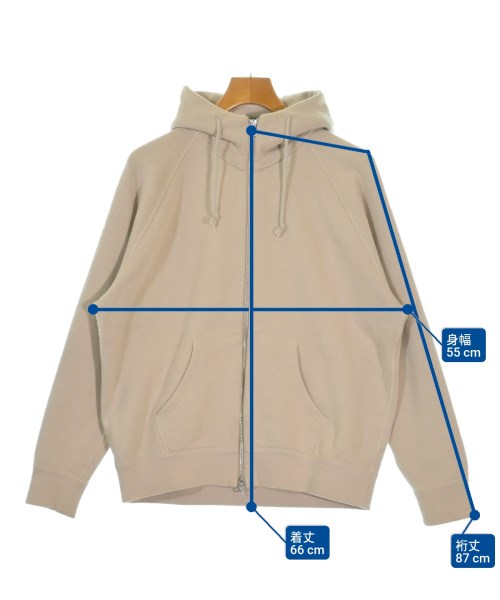 LOOPWHEELER（ループウィラー）パーカー ベージュ サイズ:S メンズ/2200664352035