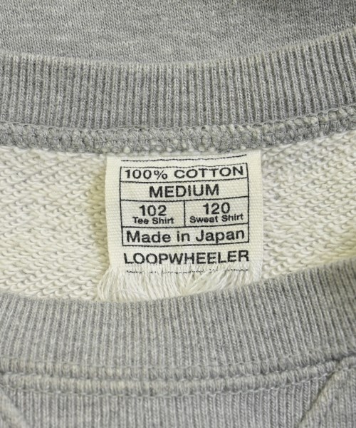 LOOPWHEELER（ループウィラー）スウェット グレー サイズ:M メンズ/2200668635042