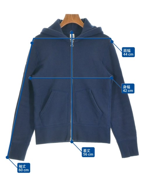 LOOPWHEELER（ループウィラー）パーカー 紺 サイズ:S レディース/2200616551011