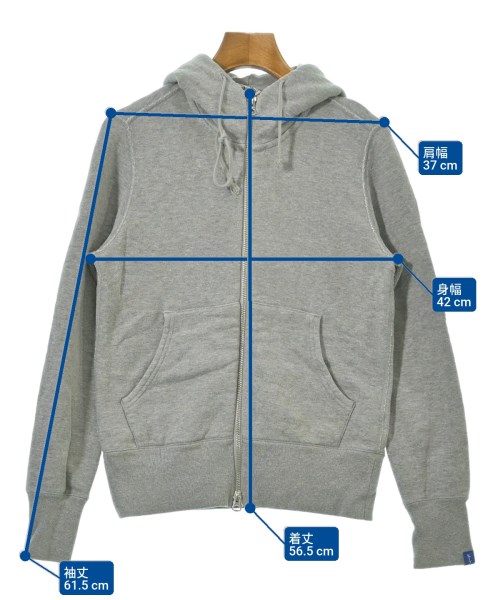 LOOPWHEELER（ループウィラー）パーカー グレー サイズ:XS レディース/2200662867036