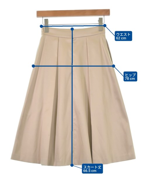 M-premier BLACK（エムプルミエブラック）ひざ丈スカート ベージュ サイズ:34(XS位) レディース/2200611865045