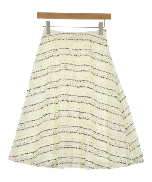 M-premier BLACK(エムプルミエブラック)ひざ丈スカート 白 サイズ:34P(XS位)/2200668284042