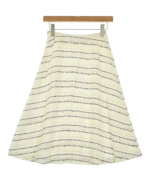 M-premier BLACK（エムプルミエブラック）ひざ丈スカート 白 サイズ:34P(XS位) レディース/2200668284042