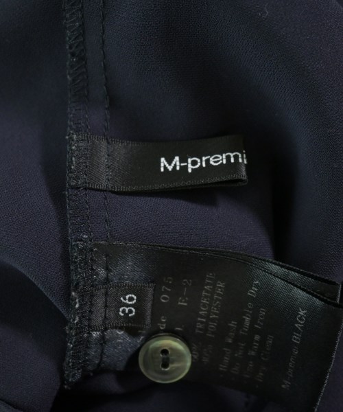 M-premier BLACK（エムプルミエブラック）ブラウス 紺 サイズ:36(S位) レディース/2200687922079