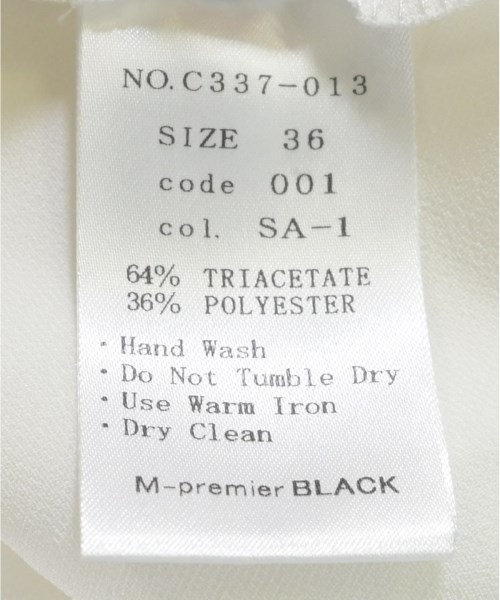 M-premier BLACK（エムプルミエブラック）ブラウス 白 サイズ:36(S位) レディース/2200694305018