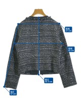 M-premier BLACK（エムプルミエブラック）ノーカラージャケット 紺 サイズ:36(S位) レディース/2200711960015