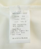 M-premier BLACK（エムプルミエブラック）Tシャツ・カットソー 白 サイズ:34(XS位) レディース/2200712743167