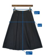 M-premier BLACK（エムプルミエブラック）ひざ丈スカート 黒 サイズ:34(XS位) レディース/2200718491062