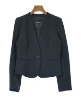 M-premier BLACK ノーカラージャケット