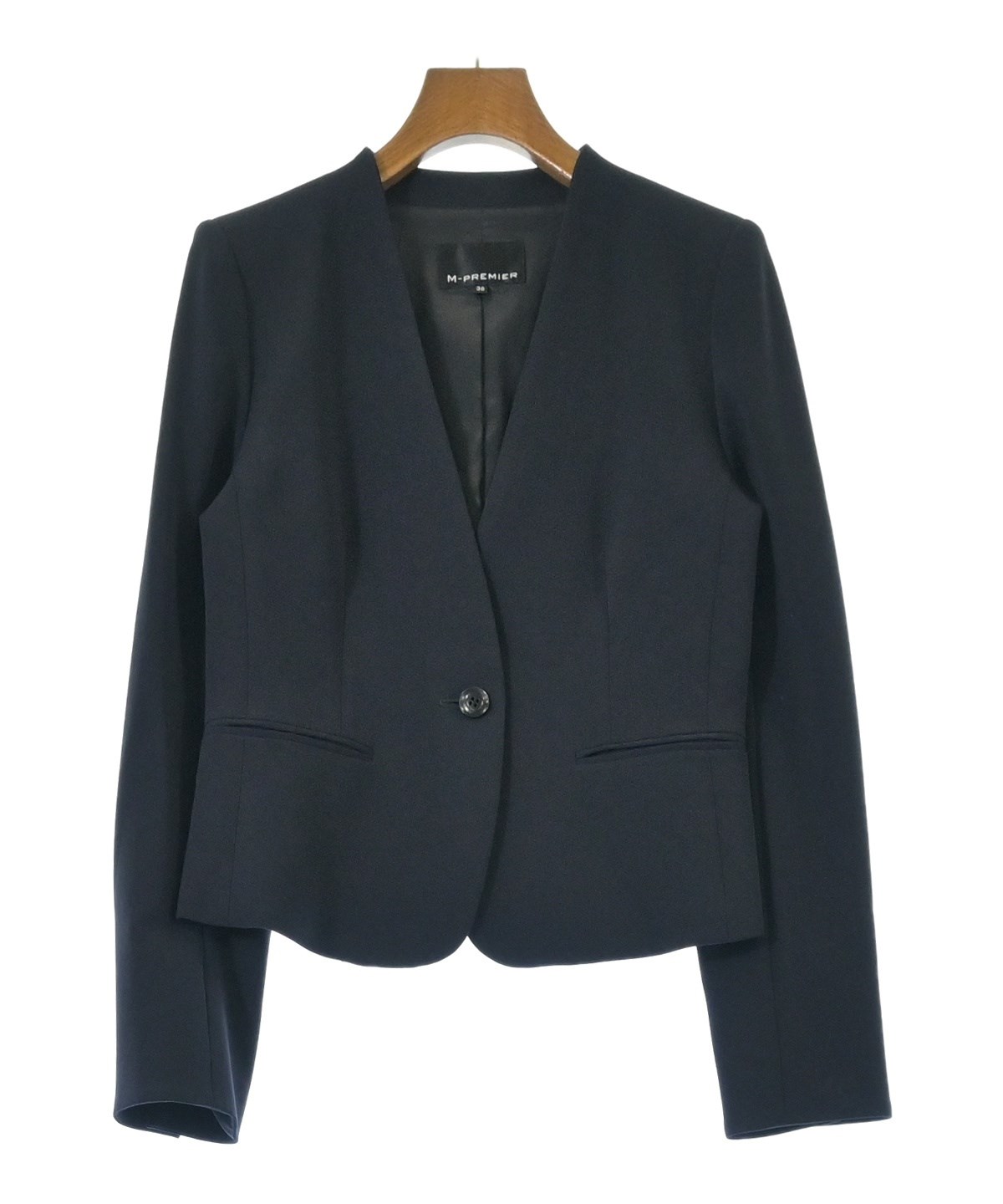 ※ itopee Mプルミエブラック　ノーカラーコート　36 楽天市場】エムプルミエ コート 36 レディース 新品同様 黒 m－premier