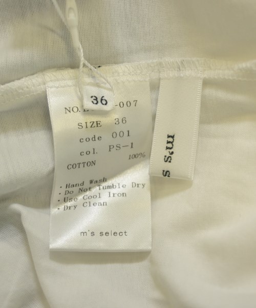 m's select（エムズセレクト）ノースリーブ 白 サイズ:36(S位) レディース/2200630697078