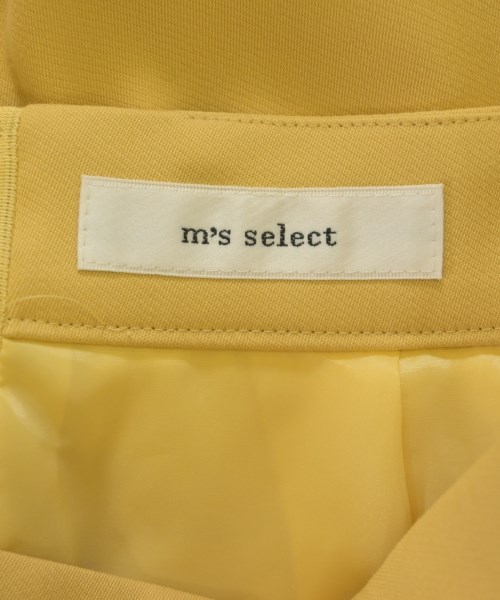m's select（エムズセレクト）ロング・マキシ丈スカート 黄 サイズ:32(XS位) レディース/2200609218143