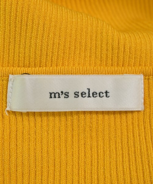 m's select（エムズセレクト）ニット・セーター 黄 サイズ:36(S位) レディース/2200610714030