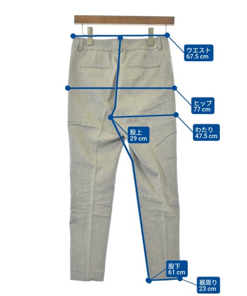 Demi-Luxe BEAMS（デミルクスビームス）スラックス グレー サイズ:34(XS位) レディース/2200636748057
