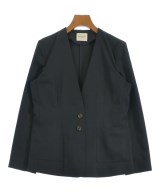 Demi-Luxe BEAMS（デミルクスビームス）ノーカラージャケット 紺 サイズ:36(S位) レディース/2200634201035