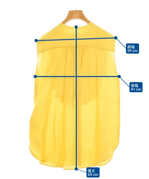 Demi-Luxe BEAMS（デミルクスビームス）カジュアルシャツ 黄 サイズ:36(S位) レディース/2200624067092