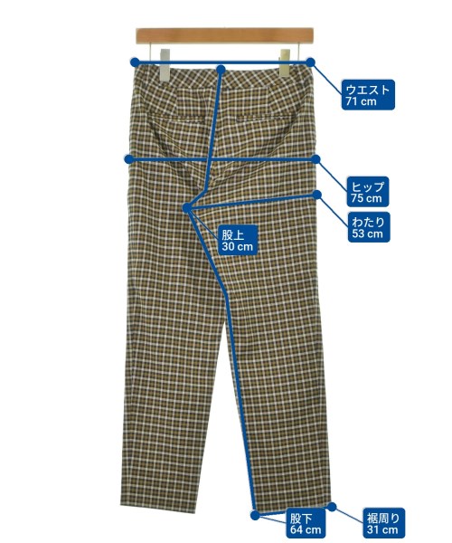 Demi-Luxe BEAMS（デミルクスビームス）スラックス 茶 サイズ:36(S位) レディース/2200623827086