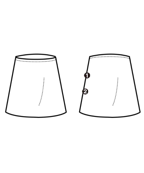 Demi-Luxe BEAMS（デミルクスビームス）ひざ丈スカート 黒 サイズ:36(S位) レディース/2200628948120