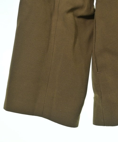 Demi-Luxe BEAMS（デミルクスビームス）ノーカラージャケット 茶 サイズ:36(S位) レディース/2200625408399