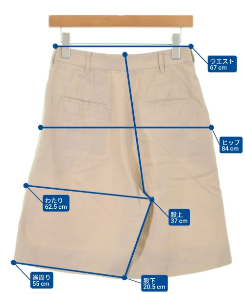 Demi-Luxe BEAMS（デミルクスビームス）ショートパンツ ベージュ サイズ:36(S位) レディース/2200620682022