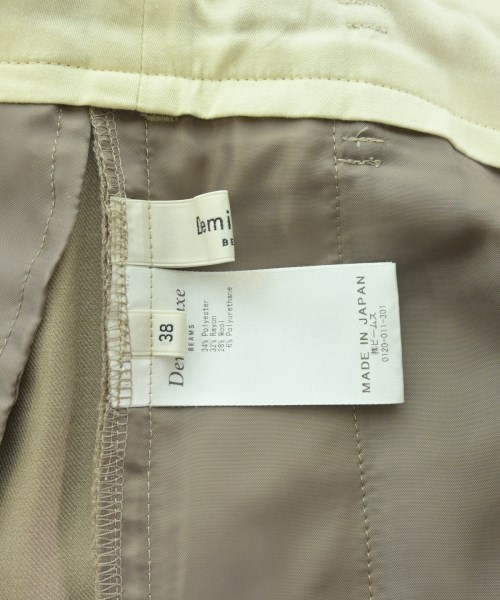 Demi-Luxe BEAMS（デミルクスビームス）スラックス ベージュ サイズ:38(M位) レディース/2200673233028