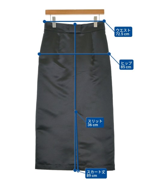 Demi-Luxe BEAMS（デミルクスビームス）ロング・マキシ丈スカート 黒 サイズ:38(M位) レディース/2200672939013