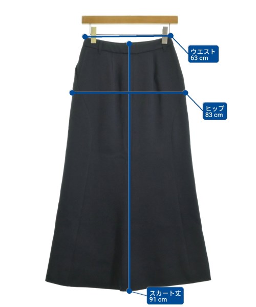 Demi-Luxe BEAMS（デミルクスビームス）ロング・マキシ丈スカート 紺 サイズ:36(S位) レディース/2200674119048