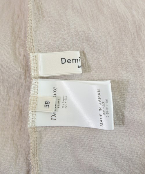 Demi-Luxe BEAMS（デミルクスビームス）ブラウス ベージュ サイズ:38(M位) レディース/2200672393433