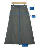 Demi-Luxe BEAMS（デミルクスビームス）ロング・マキシ丈スカート グレー サイズ:38(M位) レディース/2200673664082