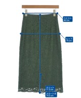 Demi-Luxe BEAMS（デミルクスビームス）ロング・マキシ丈スカート 緑 サイズ:36(S位) レディース/2200689870101