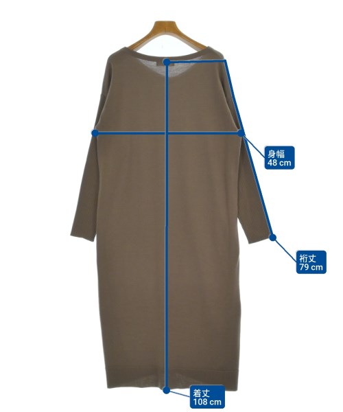 Demi-Luxe BEAMS（デミルクスビームス）ワンピース 茶 サイズ:F レディース/2200652041026