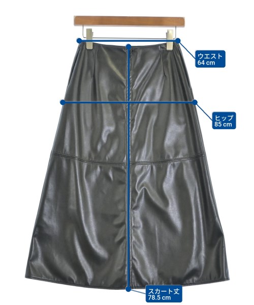 Demi-Luxe BEAMS（デミルクスビームス）ロング・マキシ丈スカート 黒 サイズ:36(S位) レディース/2200651214087