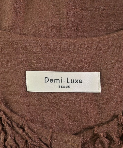Demi-Luxe BEAMS（デミルクスビームス）ブラウス 茶 サイズ:36(S位) レディース/2200712701044