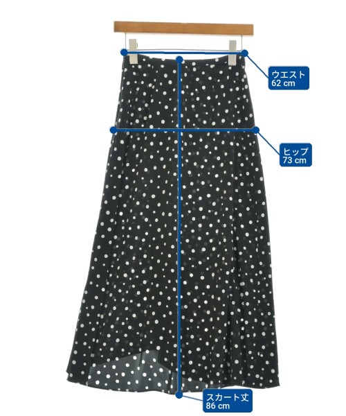 Demi-Luxe BEAMS（デミルクスビームス）ロング・マキシ丈スカート 黒 サイズ:36(S位) レディース/2200712849104