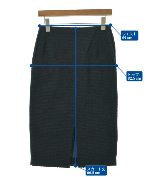 Demi-Luxe BEAMS（デミルクスビームス）ひざ丈スカート 紺 サイズ:38(M位) レディース/2200633683139