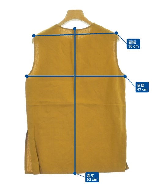 Demi-Luxe BEAMS（デミルクスビームス）ブラウス 黄 サイズ:38(M位) レディース/2200639150055