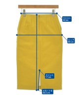 Demi-Luxe BEAMS（デミルクスビームス）ひざ丈スカート 黄 サイズ:34(XS位) レディース/2200647631027