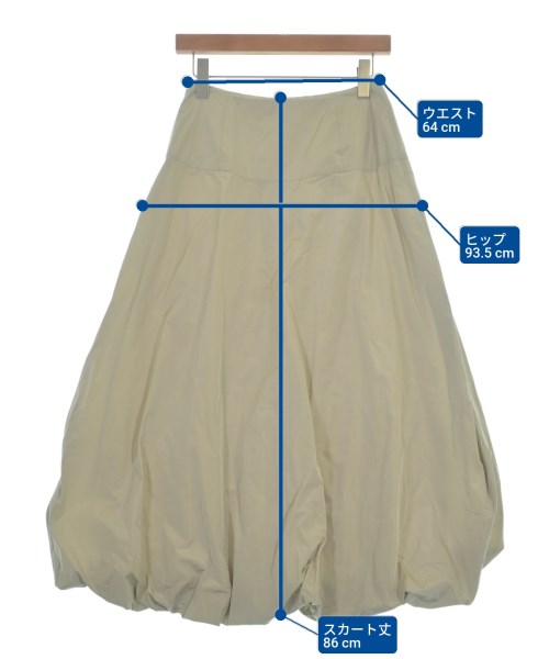 Demi-Luxe BEAMS（デミルクスビームス）ロング・マキシ丈スカート ベージュ サイズ:36(S位) レディース/2200639106212